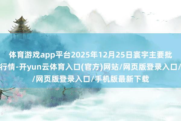 体育游戏app平台2025年12月25日寰宇主要批发阛阓鸭蛋价钱行情-开yun云体育入口(官方)网站/网页版登录入口/手机版最新下载